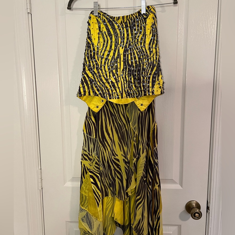 2 piece embellished corset & skirt